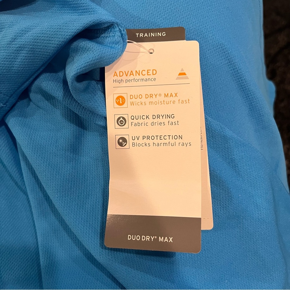 🐠NWT CHAMPION MEN’S DUODRY BLUE ATHLETIC SHIRT SIZE 2XL🐠 - Picture 6 of 7